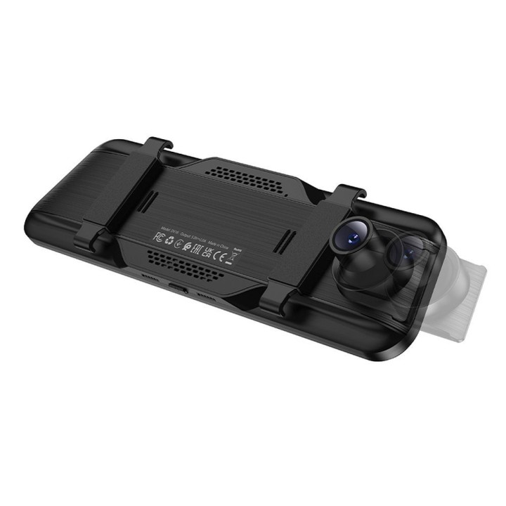 Car camera for rearview mirror with display 9,66" 1080p/30fps + rear camera 720p/30fps Hoco DV16 black