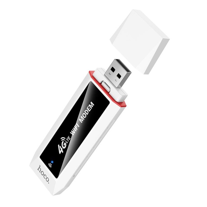 Мобільний роутер 4G LTE WiFi 6 USB A Hoco HI43 біло-чорний