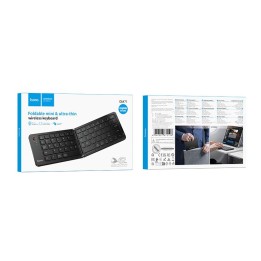 Foldable wireless keyboard QWERTY Hoco GM71 black