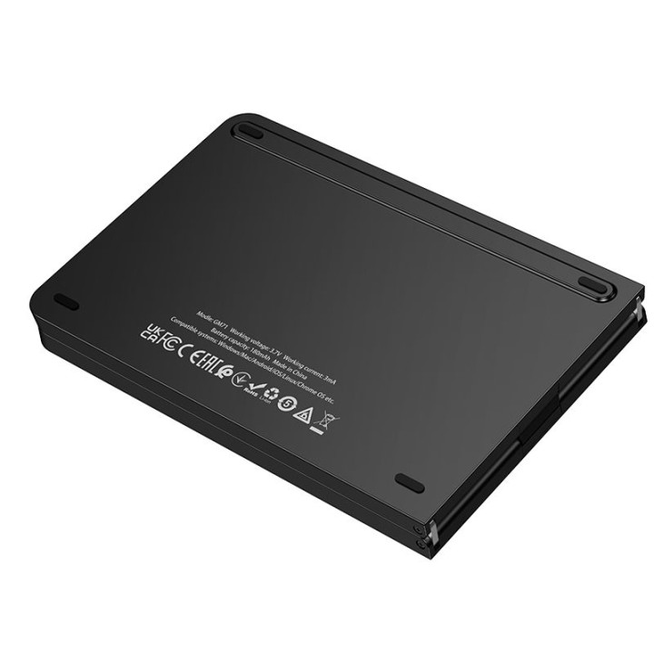 Foldable wireless keyboard QWERTY Hoco GM71 black