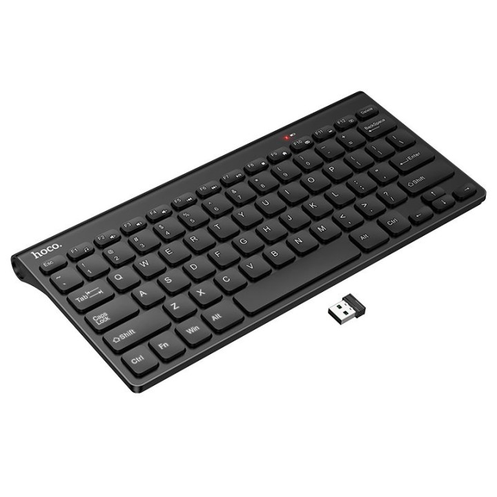 Бездротова клавіатура 2.4G QWERTY Hoco GM70 чорна