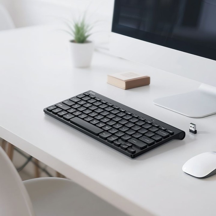 Бездротова клавіатура 2.4G QWERTY Hoco GM70 чорна
