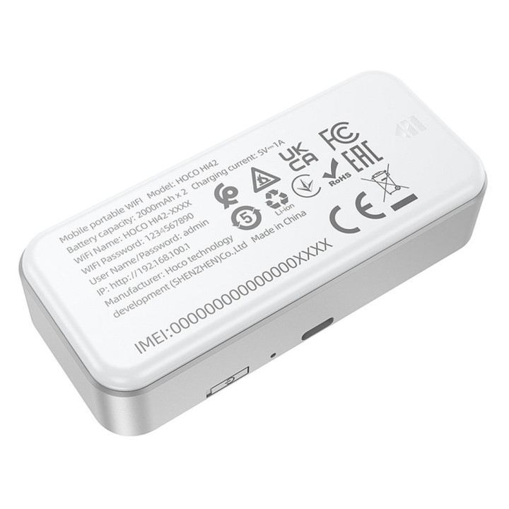 Беспроводной роутер 4G LTE WiFi 6 Hoco HI42 белый