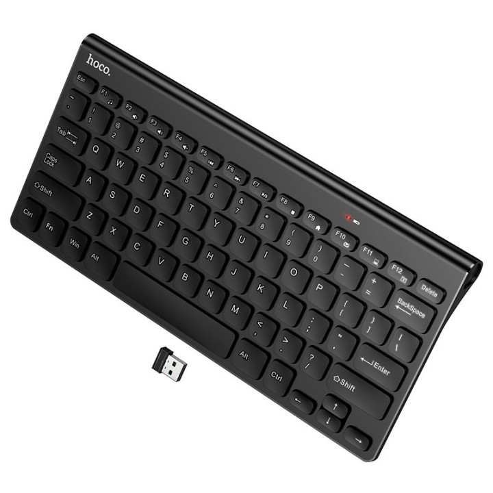 Бездротова клавіатура 2.4G QWERTY Hoco GM70 чорна