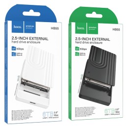 Drive housing HDD and SSD 2,5" SATA USB 3.0 for Micro B Hoco HB55 black