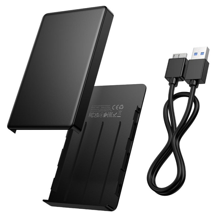 Drive housing HDD and SSD 2,5" SATA USB 3.0 for Micro B Hoco HB55 black