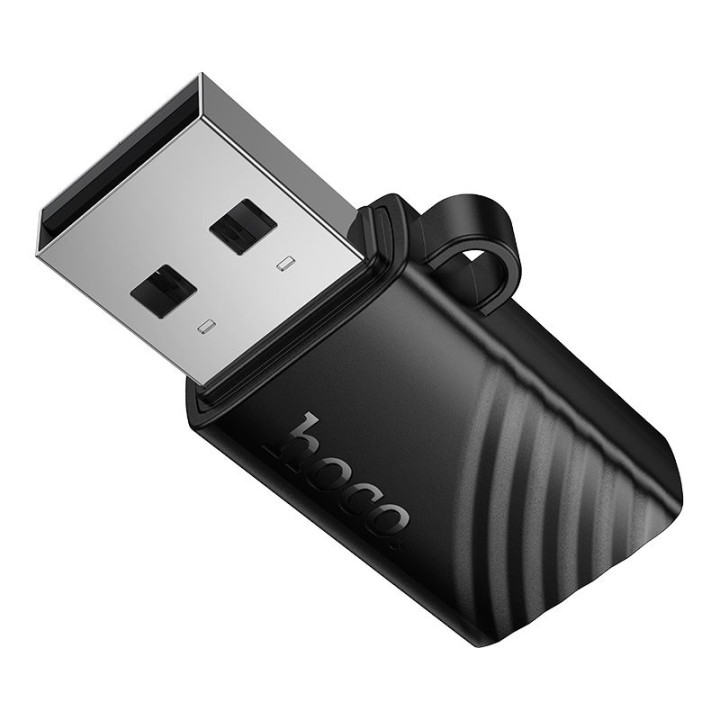 Кардридер TF 2.0 USB-A Hoco HB53 черный