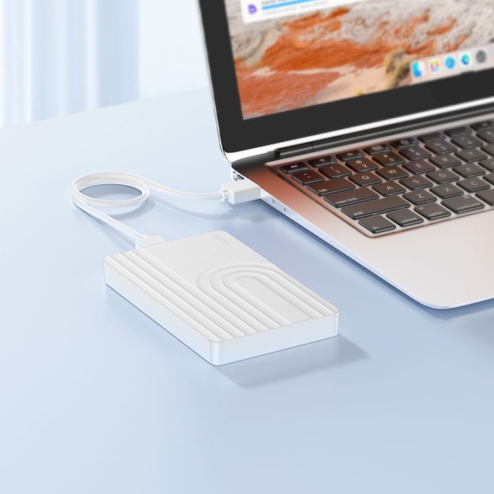 Корпус для дисків HDD і SSD 2,5" SATA USB 3.0 для Micro B Hoco HB55 білий