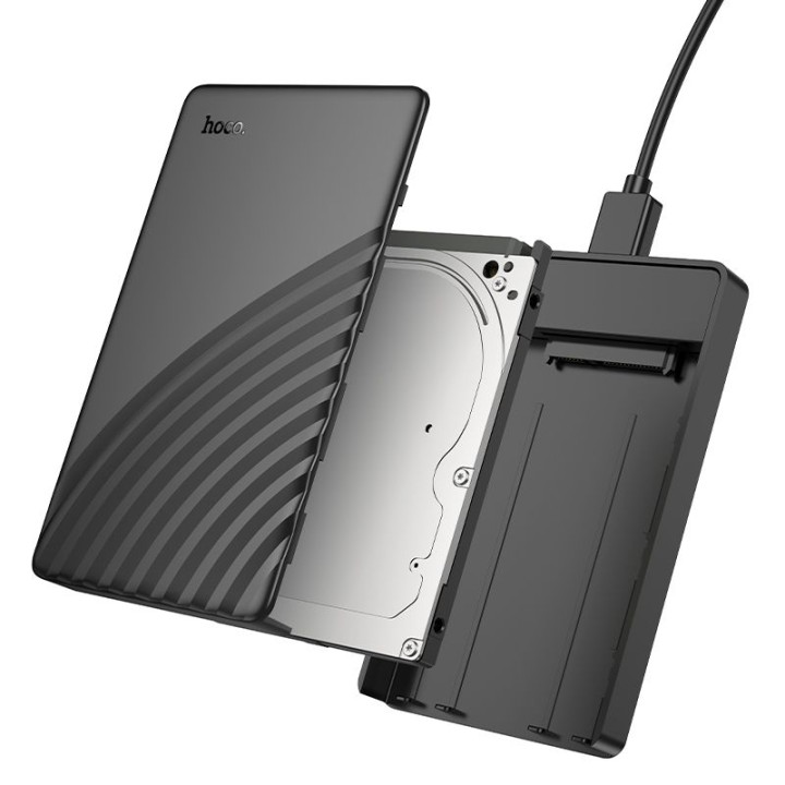 Корпус для дисків HDD і SSD 2,5" SATA USB 3.0 для Micro Hoco HB46 чорний