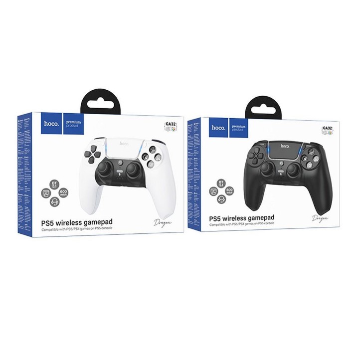 Wireless controller for PS5 compatible with games PS5/PS4 Hoco GA32 white