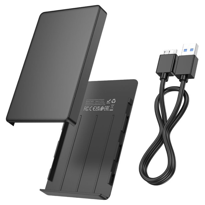 Корпус для дисків HDD і SSD 2,5" SATA USB 3.0 для Micro Hoco HB46 чорний