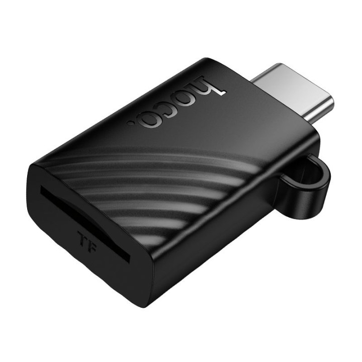 Czytnik kart TF 2.0 USB-C Hoco HB53 czarny