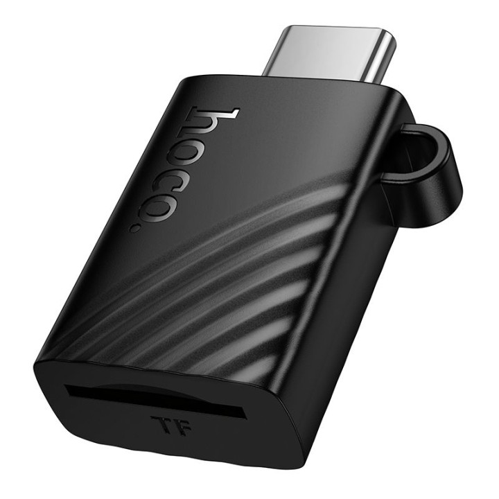 Кардридер TF 2.0 USB-C Hoco HB53 черный
