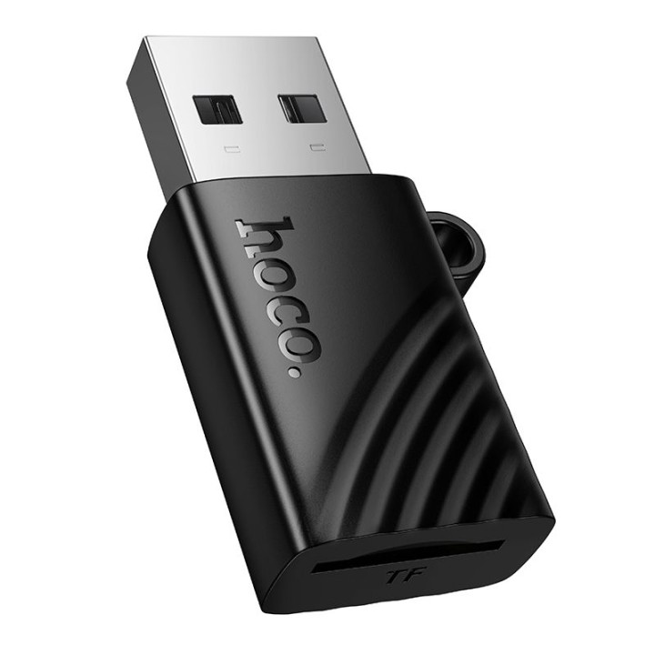 Кардридер TF 2.0 USB-A Hoco HB53 черный