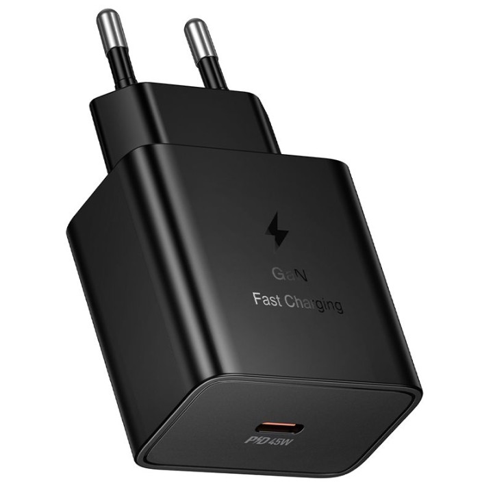Wall charger for phone Hoco USB C QC PD 45W N77 black