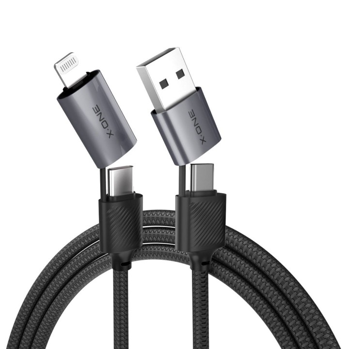 Кабель USB X-ONE QuantumFlex - тип C для C max 60W 1,2m чорний