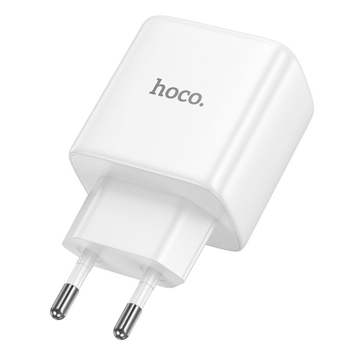 Wall charger GaN for phone Hoco USB C PD AVS 40W max 60W N83 white
