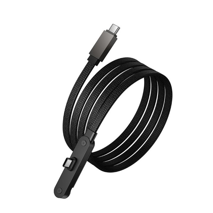Кабель с подставкой USB C – USB C Hoco PD 60W 1,2 m U150 Exquisite черный
