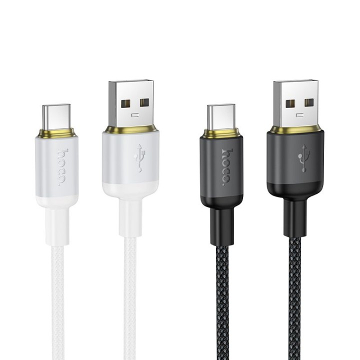 Kabel USB A do USB C Hoco 3A 1 m X128 Benefit czarny