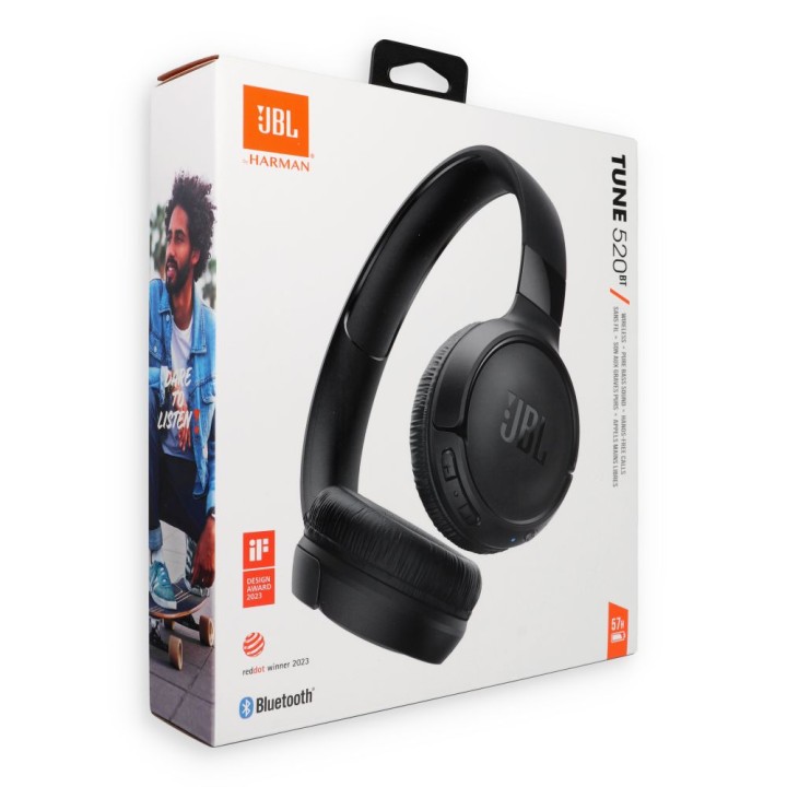 Wireless on-ear headphones JBL Tune 520BT black