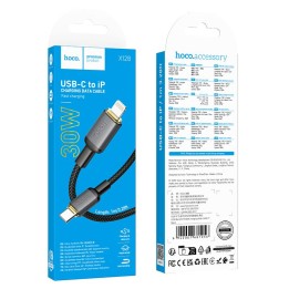 Kabel USB C do Lightning Hoco PD 30W 1 m X128 Benefit czarny
