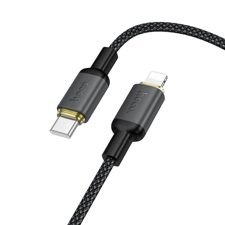 Кабель USB-C – Lightning Hoco PD 30W 1 m X128 Benefit черный