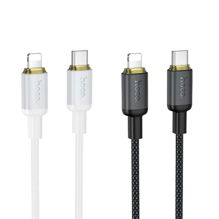 USB-C to Lightning cable Hoco PD 30W 1 m X128 Benefit black