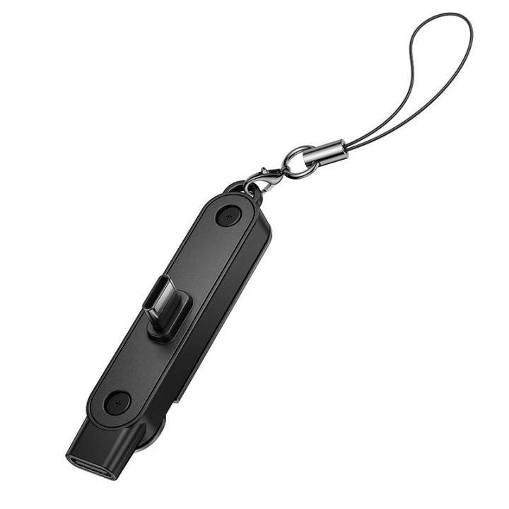 Adapter z podstawką USB C do USB C max 240W Hoco UA47A czarny