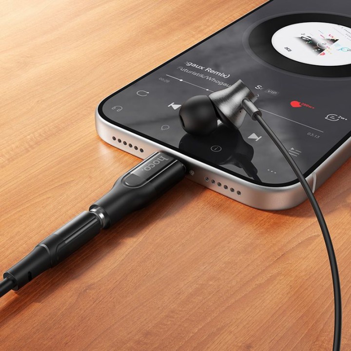 Адаптер USB C для 3,5mm Hoco UPA35 MIA черный