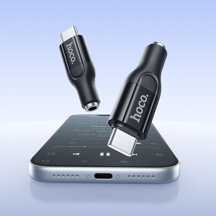Адаптер USB C для 3,5mm Hoco UPA35 MIA черный