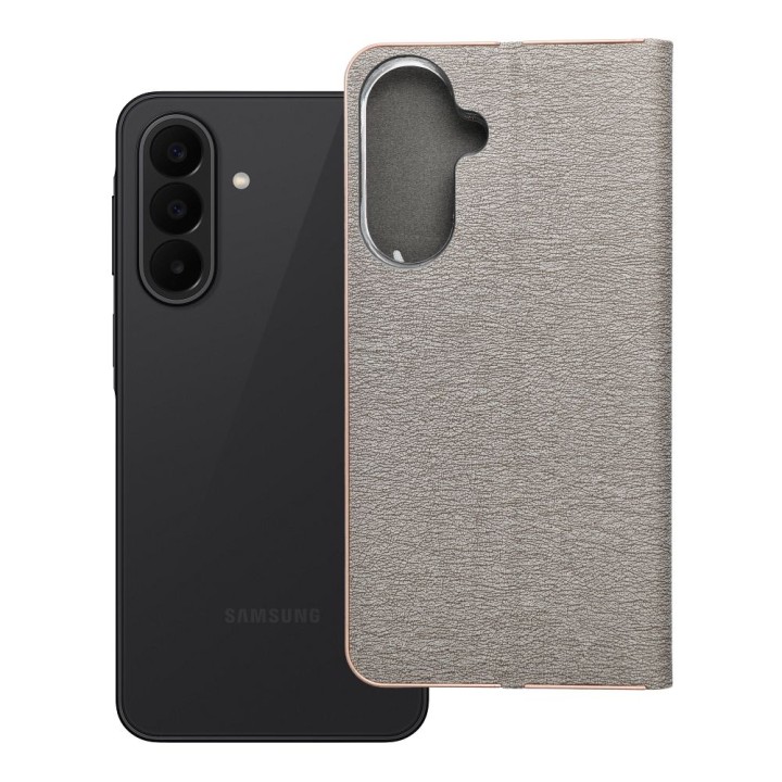 Flip case for Samsung A27 Luna Book Gold silver