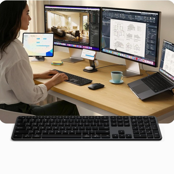 Бездротова клавіатура QWERTY Satechi Slim EX3 Mac / PC ST-KEX3C-EN чорна