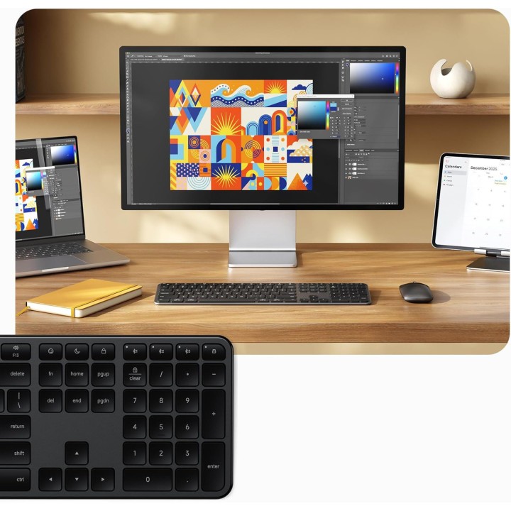Wireless keyboard QWERTY Satechi Slim EX3 Mac / PC ST-KEX3C-EN black