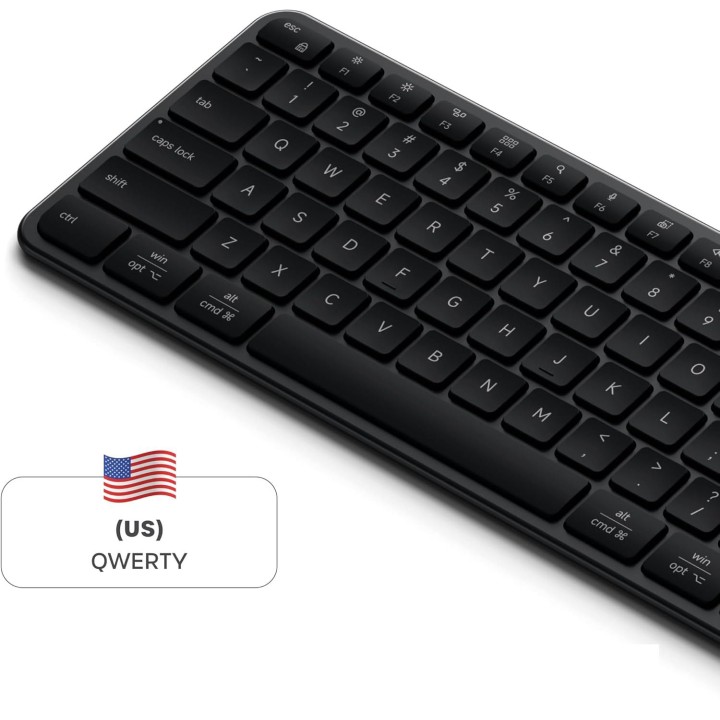 Бездротова клавіатура QWERTY Satechi Slim EX3 Mac / PC ST-KEX3C-EN чорна