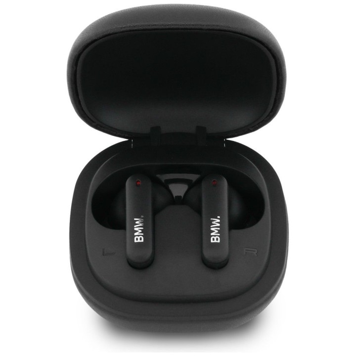 Wireless in-ear headphones ENC BMW TWS Leather Metal Logo BMW001137 black