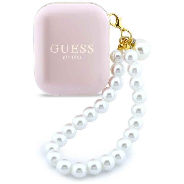 Бездротові навушники-вкладиші GUESS TWS Pearl Strap GUE005293 рожеві