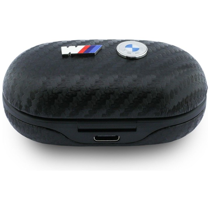 Wireless in-ear headphones ENC BMW TWS Carbon Metal Logo BMW001141 black