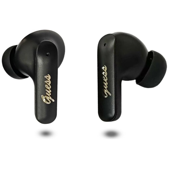 Wireless in-ear headphones GUESS TWS Script Metal Logo GUE005414 black