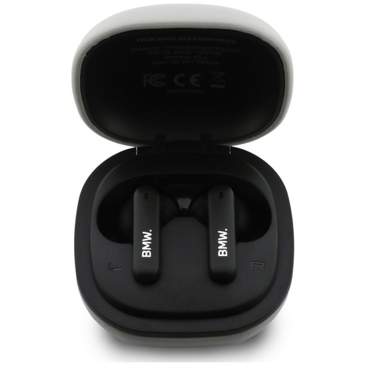 Wireless in-ear headphones ENC BMW TWS Leather Metal Logo BMW001140 taupe
