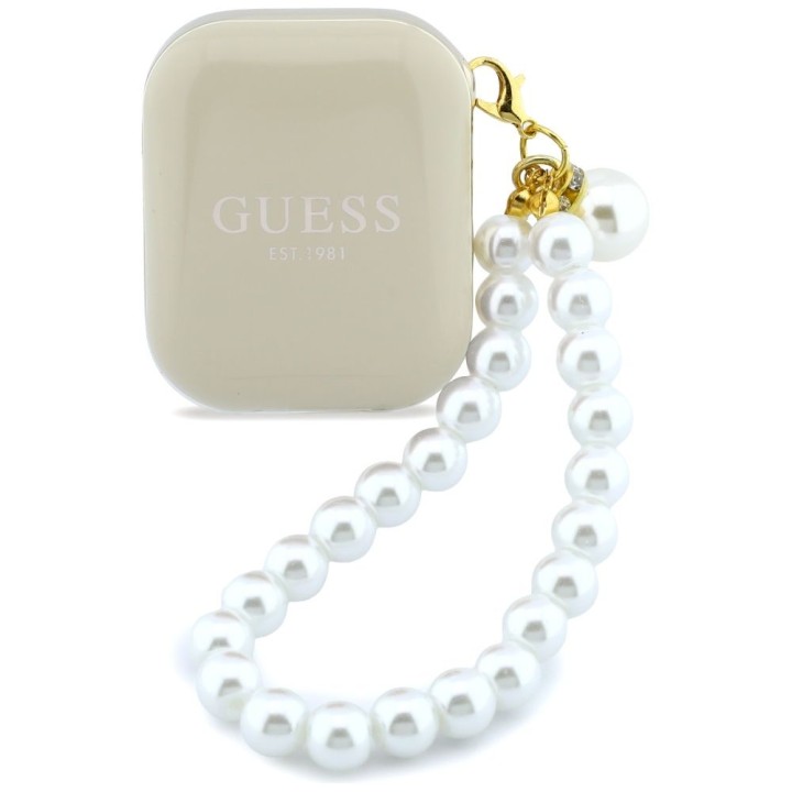 Бездротові навушники-вкладиші GUESS TWS Pearl Strap GUE005326 бежеві