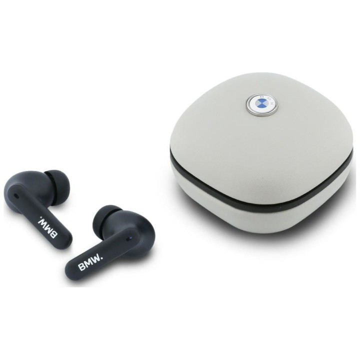 Wireless in-ear headphones ENC BMW TWS Leather Metal Logo BMW001140 taupe