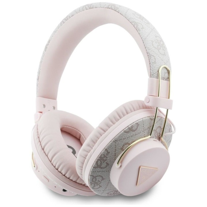 Wireless on-ear headphones ENC GUESS Triangle Logo GUE005325 pink
