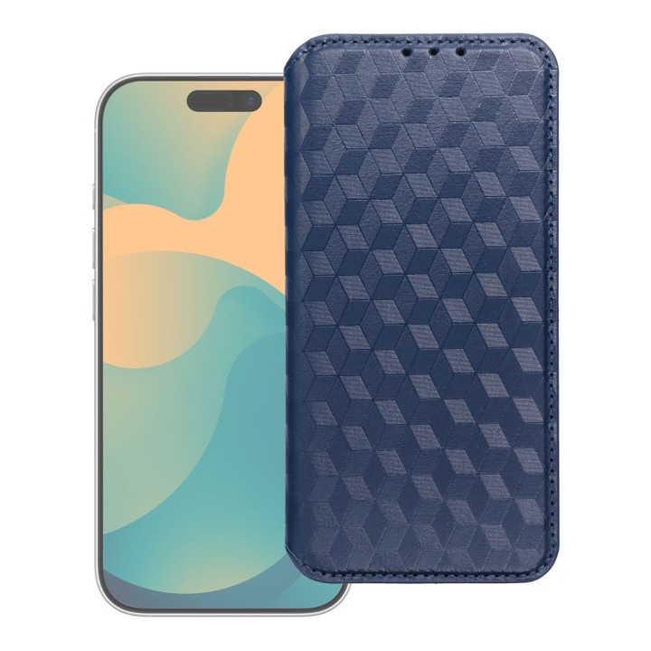 Чохол з клапаном для Motorola G67 / G77 Cubic Book синій