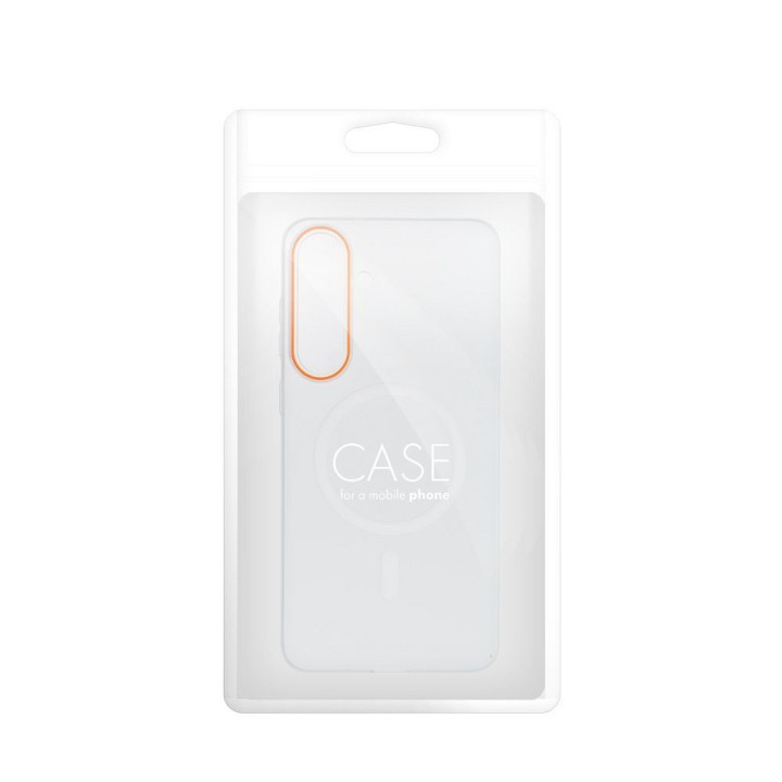 Чехол для Honor 600 / 600 PRO Go Orange совместимый с MagSafe прозрачный