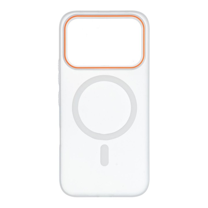 Чохол для Honor 600 / 600 PRO Go Orange сумісний з MagSafe прозорий
