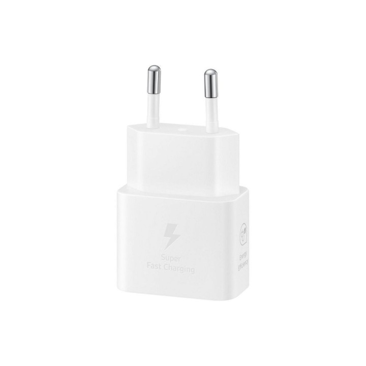 SAMSUNG oryginalna ładowarka sieciowa Typ C + kabel Typ C do Typ C PD 3A 25W GaN EP-T2510XWEGEU biała blister