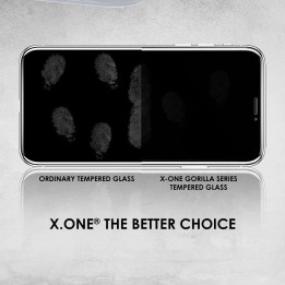 Tempered glass for iPhone 15 PLUS / 16 PLUS X-One Full Cover Extra Strong Matte (full glue) black