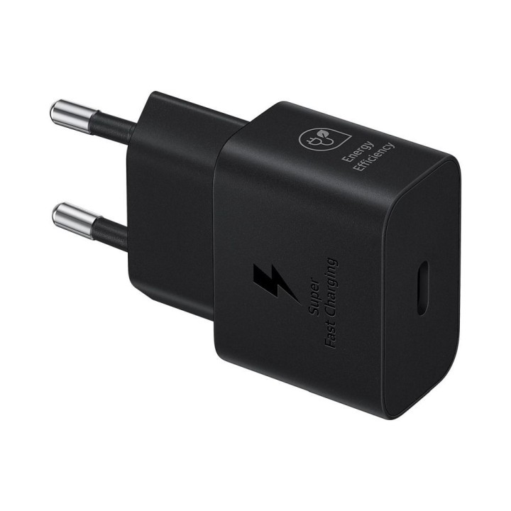 SAMSUNG оригинальное сетевое зарядное устройство тип C + кабель тип C — тип C PD 3A 25W GaN EP-T2510XBEGEU черное блистер