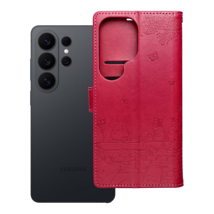 Flip case for Motorola G17 Mezzo Book cats red