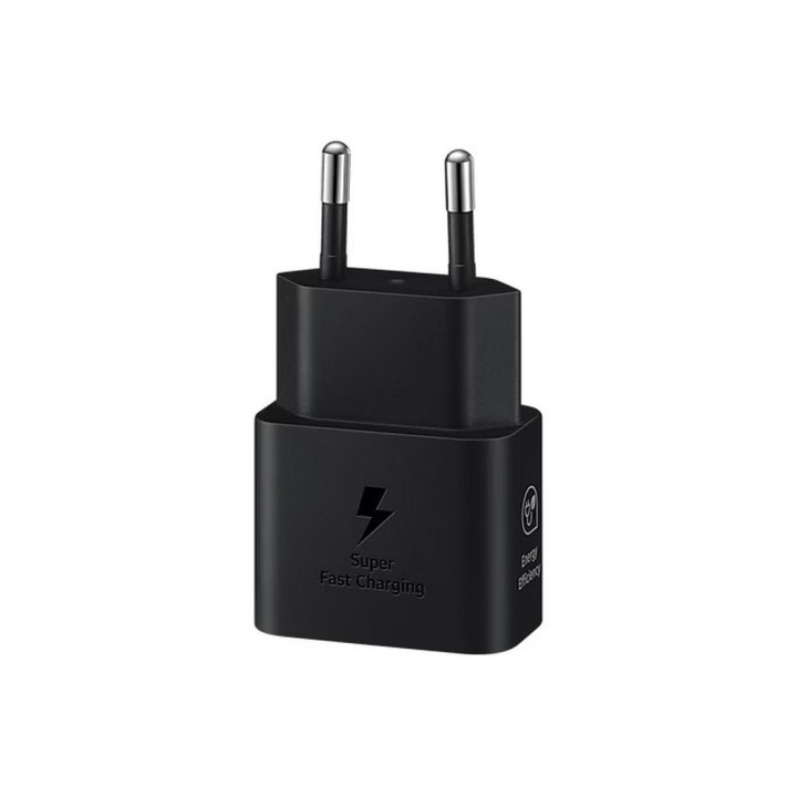 SAMSUNG оригинальное сетевое зарядное устройство тип C + кабель тип C — тип C PD 3A 25W GaN EP-T2510XBEGEU черное блистер